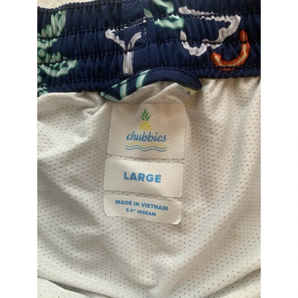 Chubbies The Neon Lights Classic Men's Swim Trunks Multicolor Large